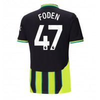 Camiseta Manchester City Phil Foden #47 Segunda Equipación Replica 2024-25 mangas cortas